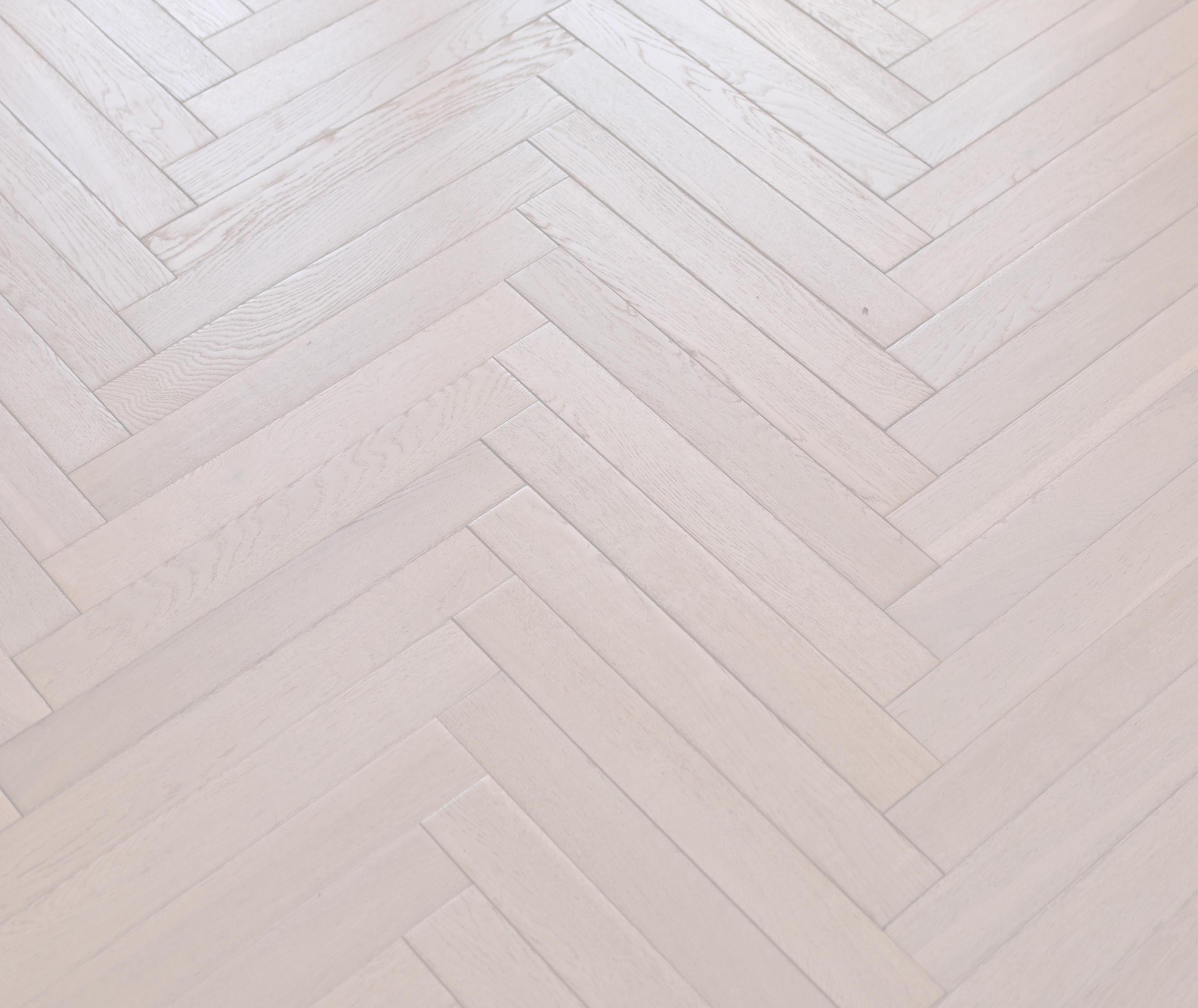 Lime washed Herringbone hardwood timber flooring